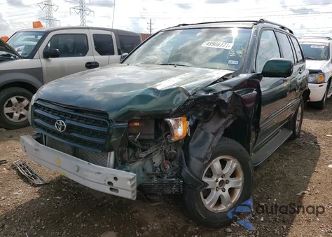 2002 Toyota Highlander Limited из США, поврежденный, VIN JTEGF21A520040346